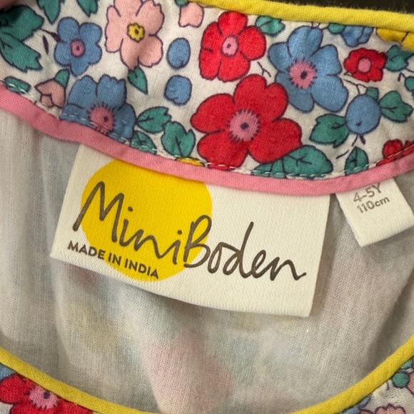 Mini Boden Multicolor Floral Kids Dress - Picture 2 of 3